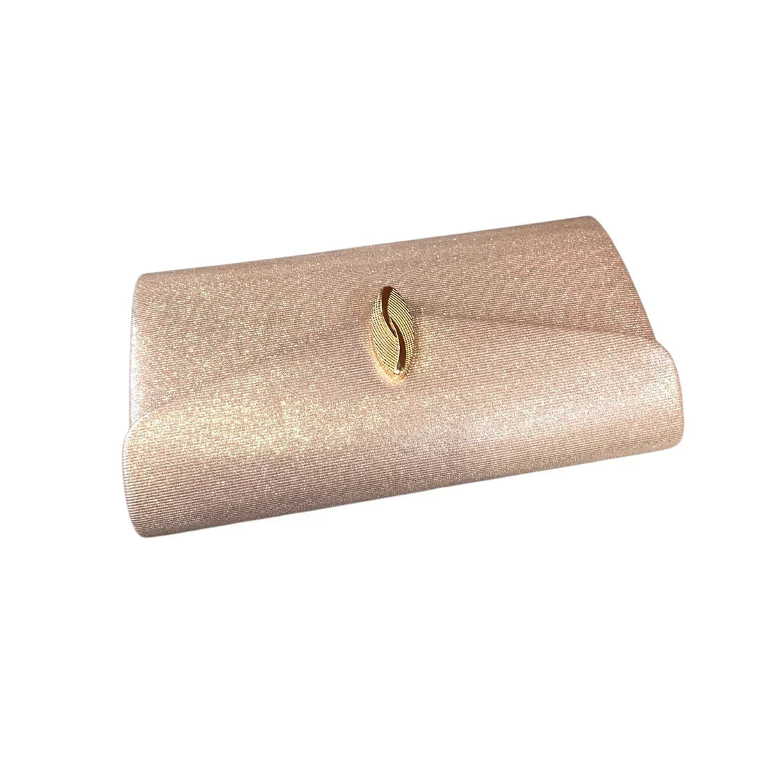 Blush Dress Bag With Disc Clasp And Swirl