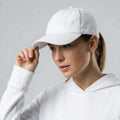 White Low Profile Baseball Cap