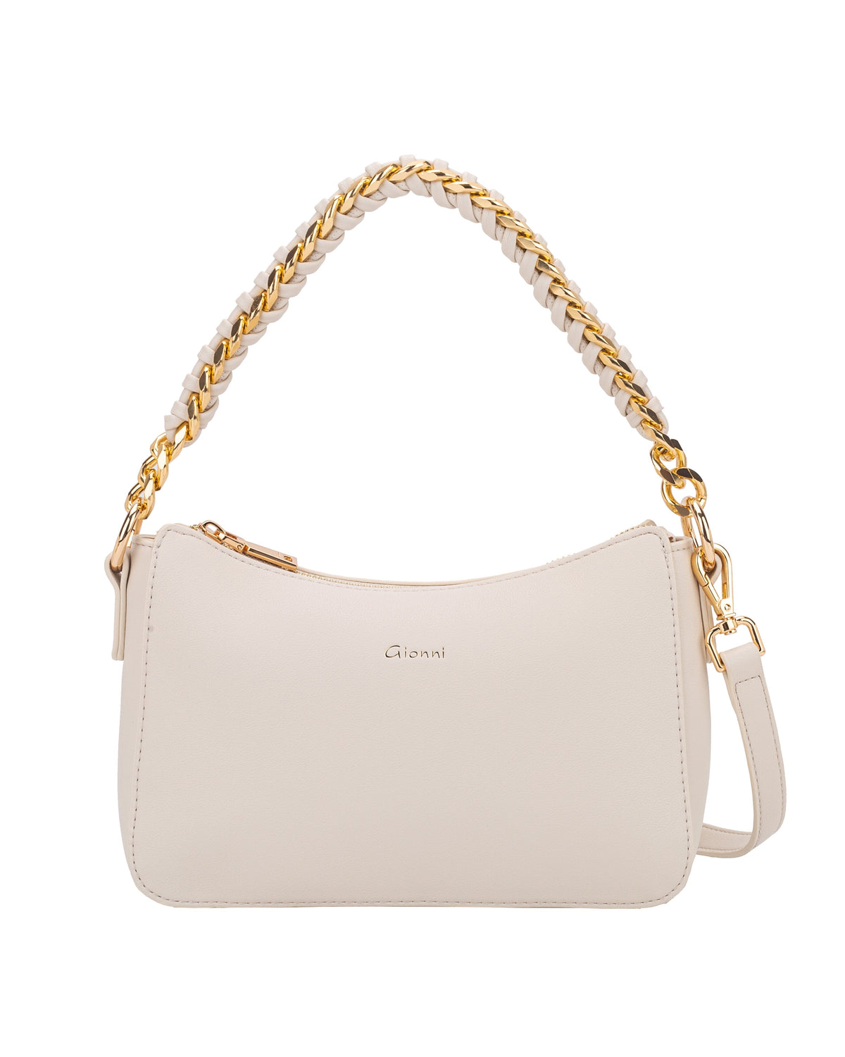 Gionni Ruby Beige Curved Shoulder Bag
