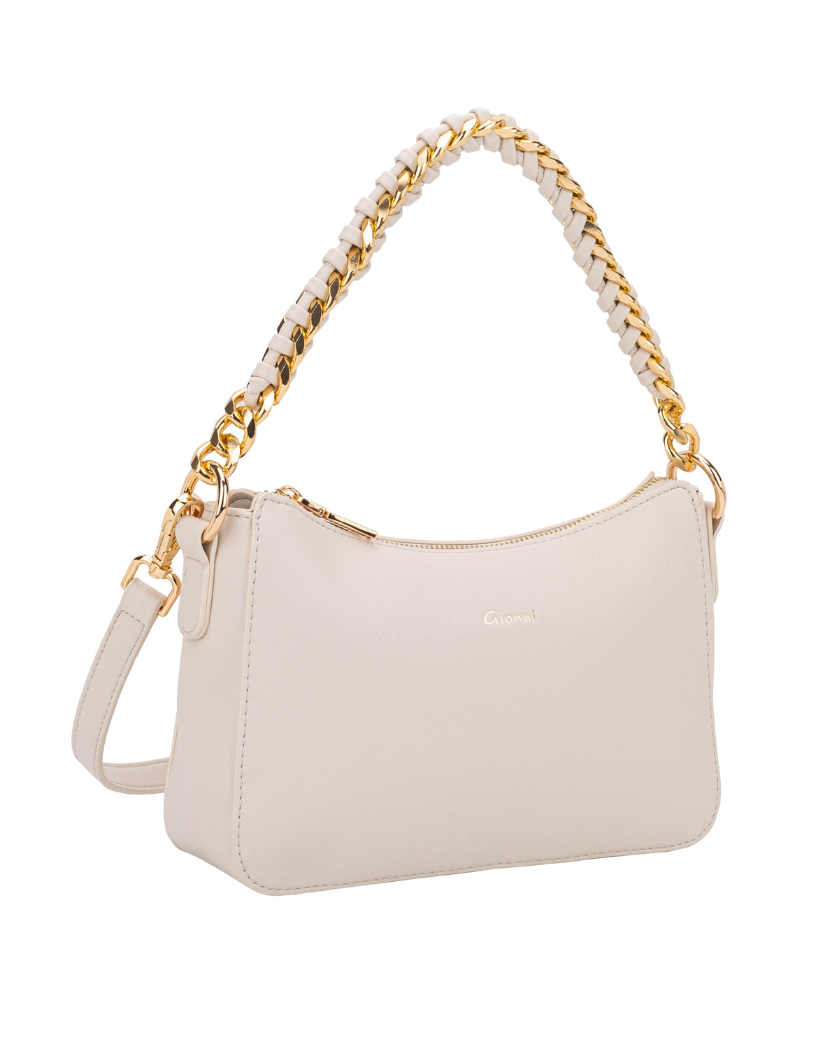 Gionni Ruby Beige Curved Shoulder Bag