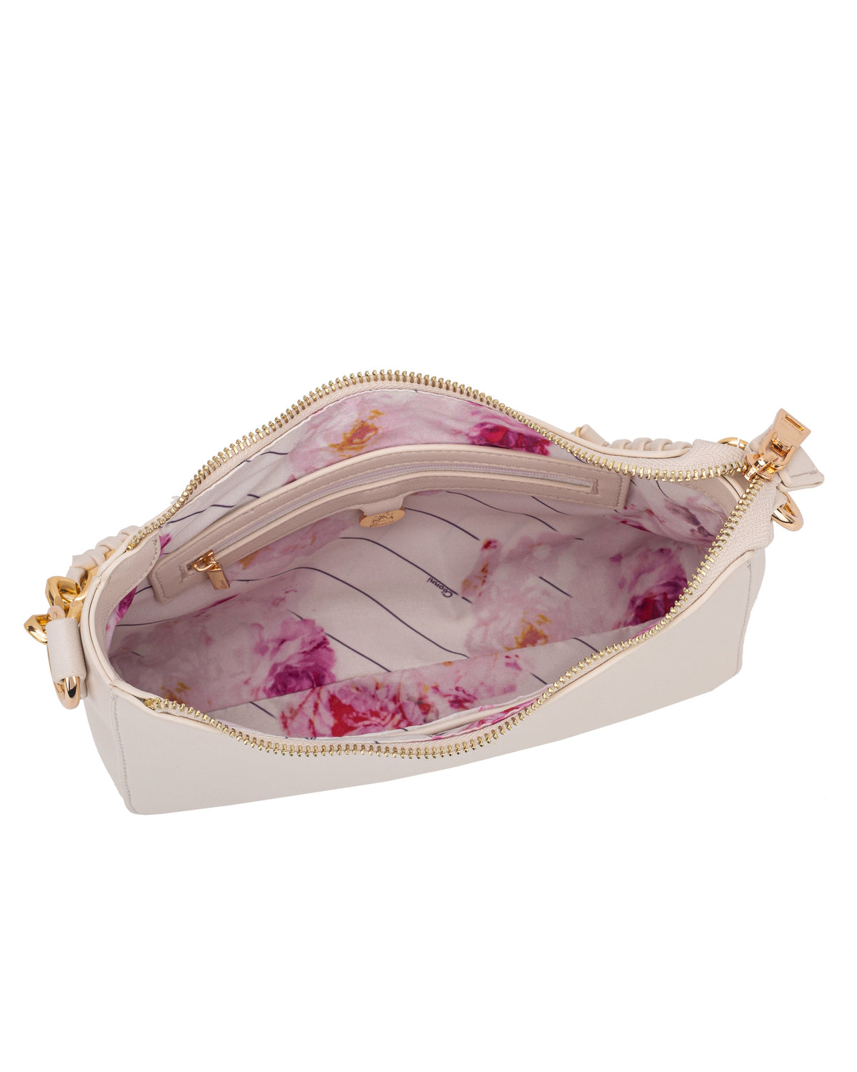 Gionni Ruby Beige Curved Shoulder Bag