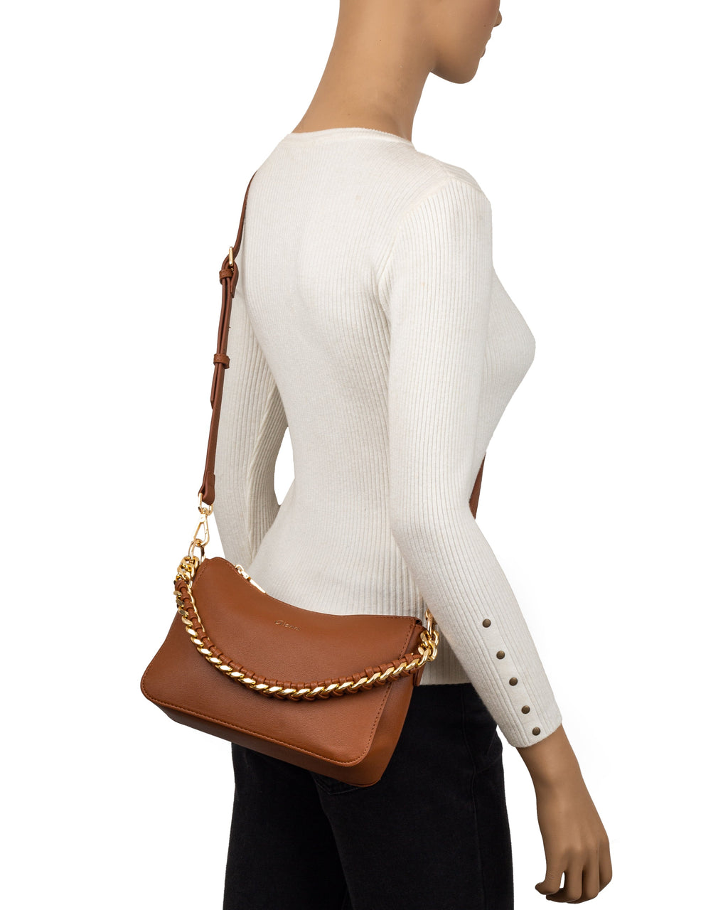 Gionni Ruby Tan Curved Shoulder Bag