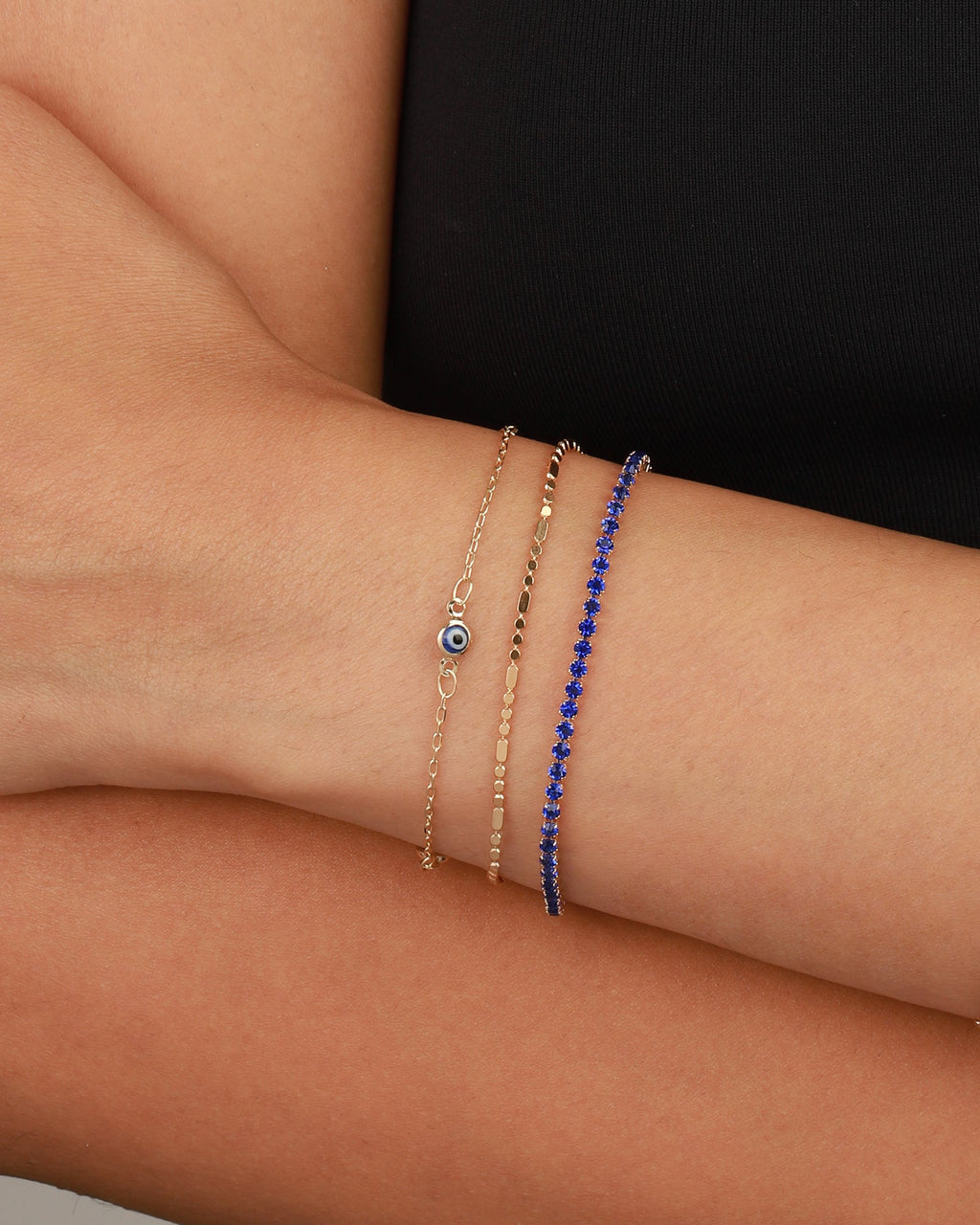 Navy CZ Tennis Bracelet