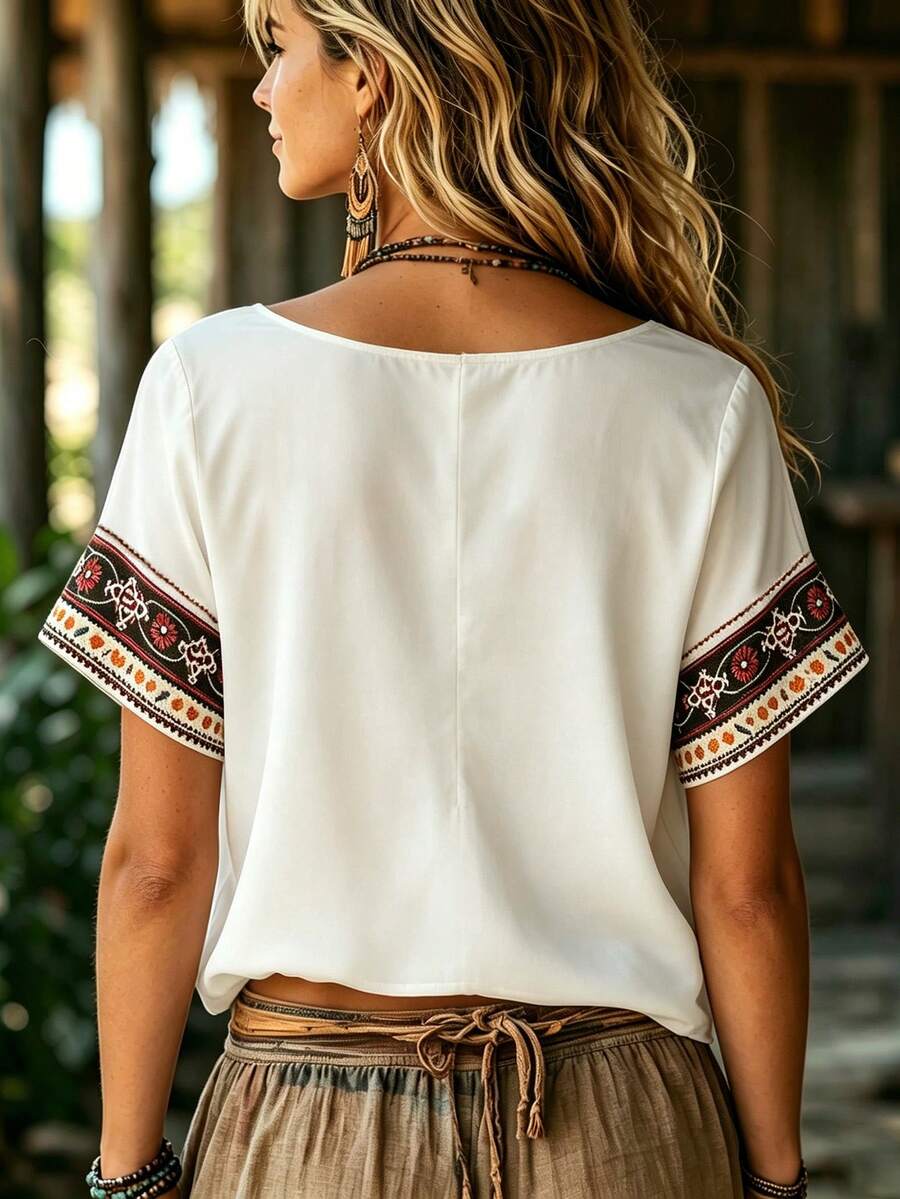Women's Casual Floral Print Shirt