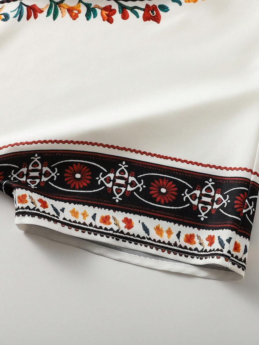 Women's Casual Floral Print Shirt