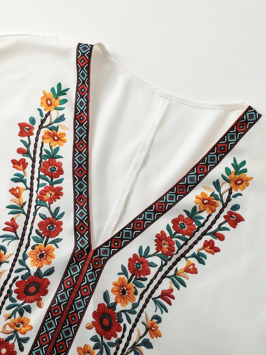 Women's Casual Floral Print Shirt