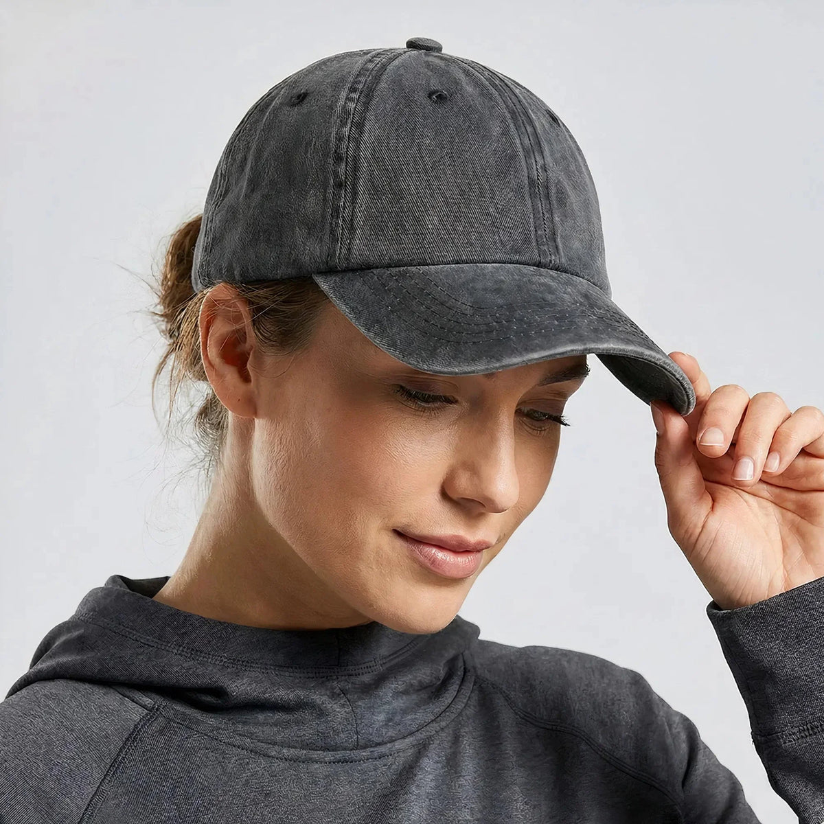 Charcoal Washed Performance Cap