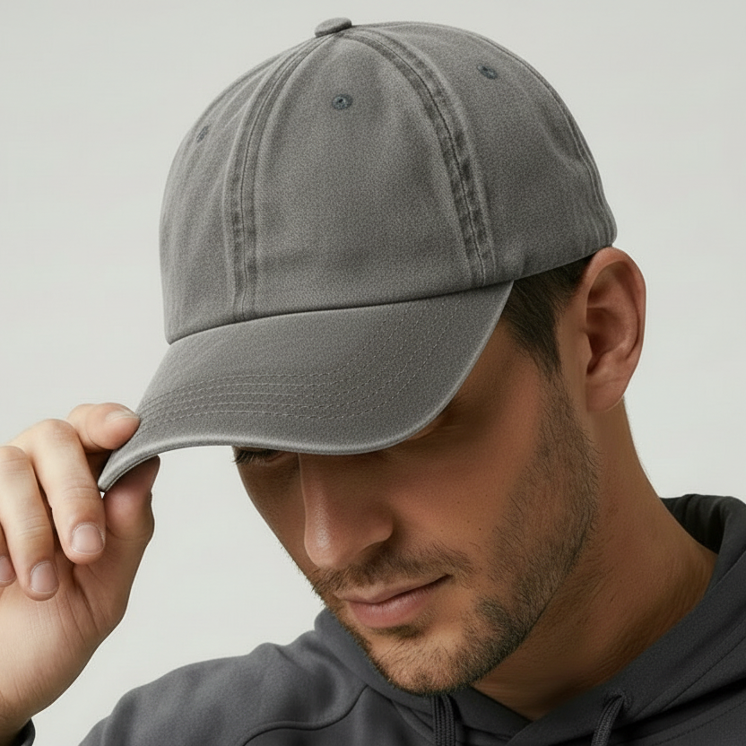 Light Charcoal Washed Performance Cap