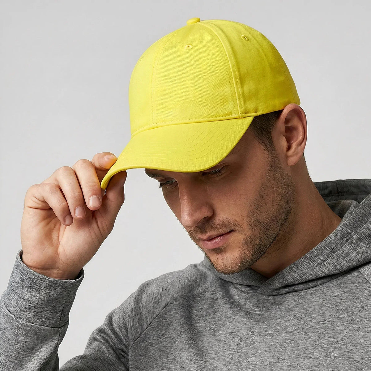 Neon Yellow Low Profile Baseball Cap