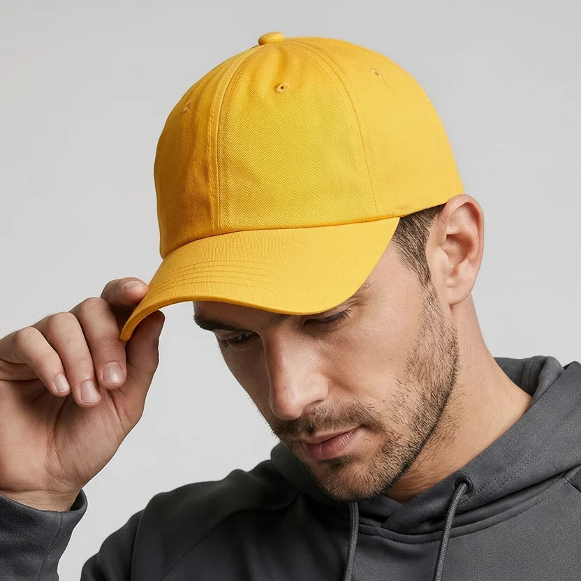 Yellow Low Profile Baseball Cap