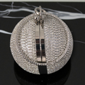 Galaxy Luxe Crystal Orb Clutch (Gold, Silver)
