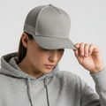 Grey Classic 5 Panel Mesh Back