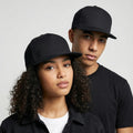 Black Structured 5 Panel Cap
