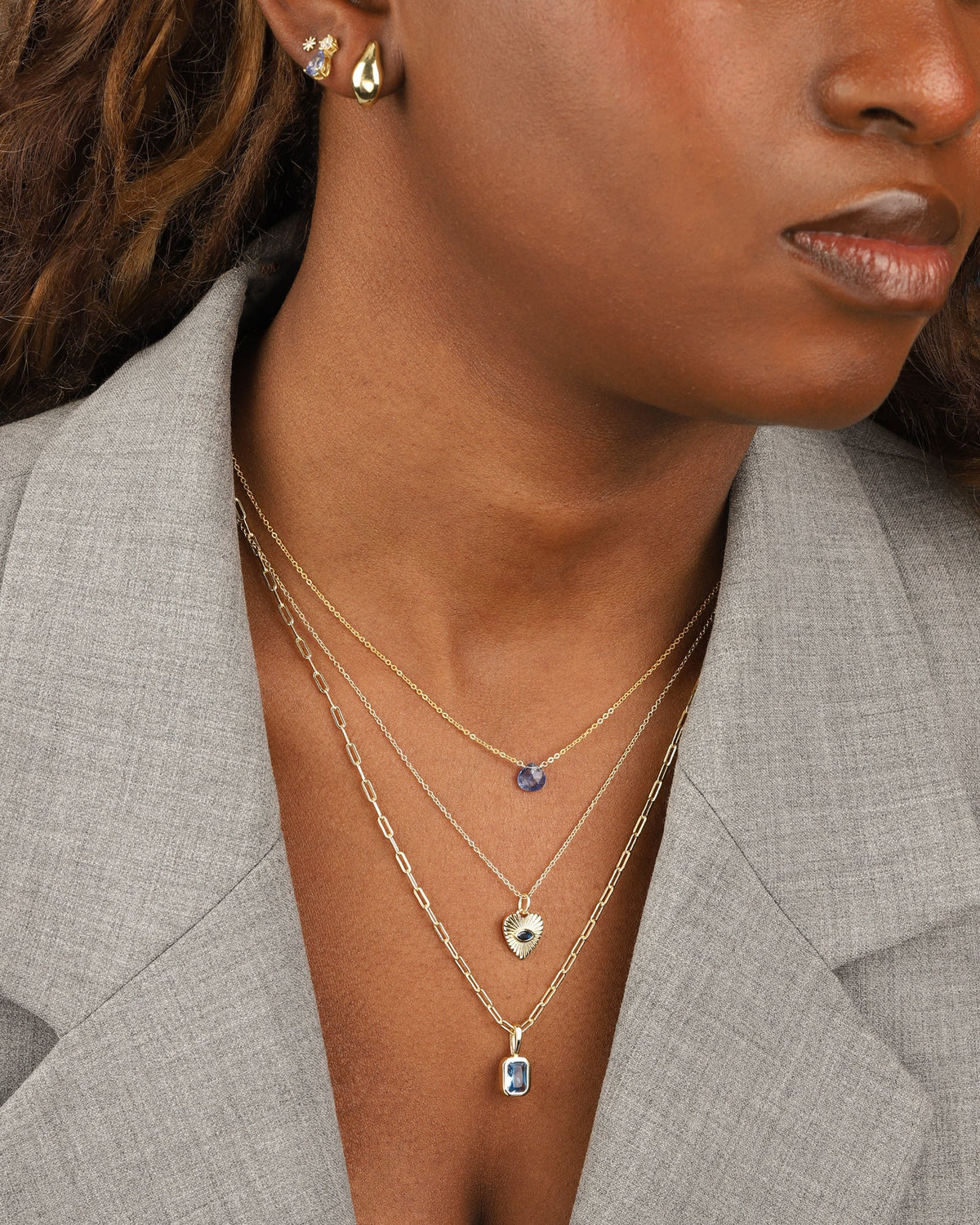 Radiant Heart Evil Eye Necklace