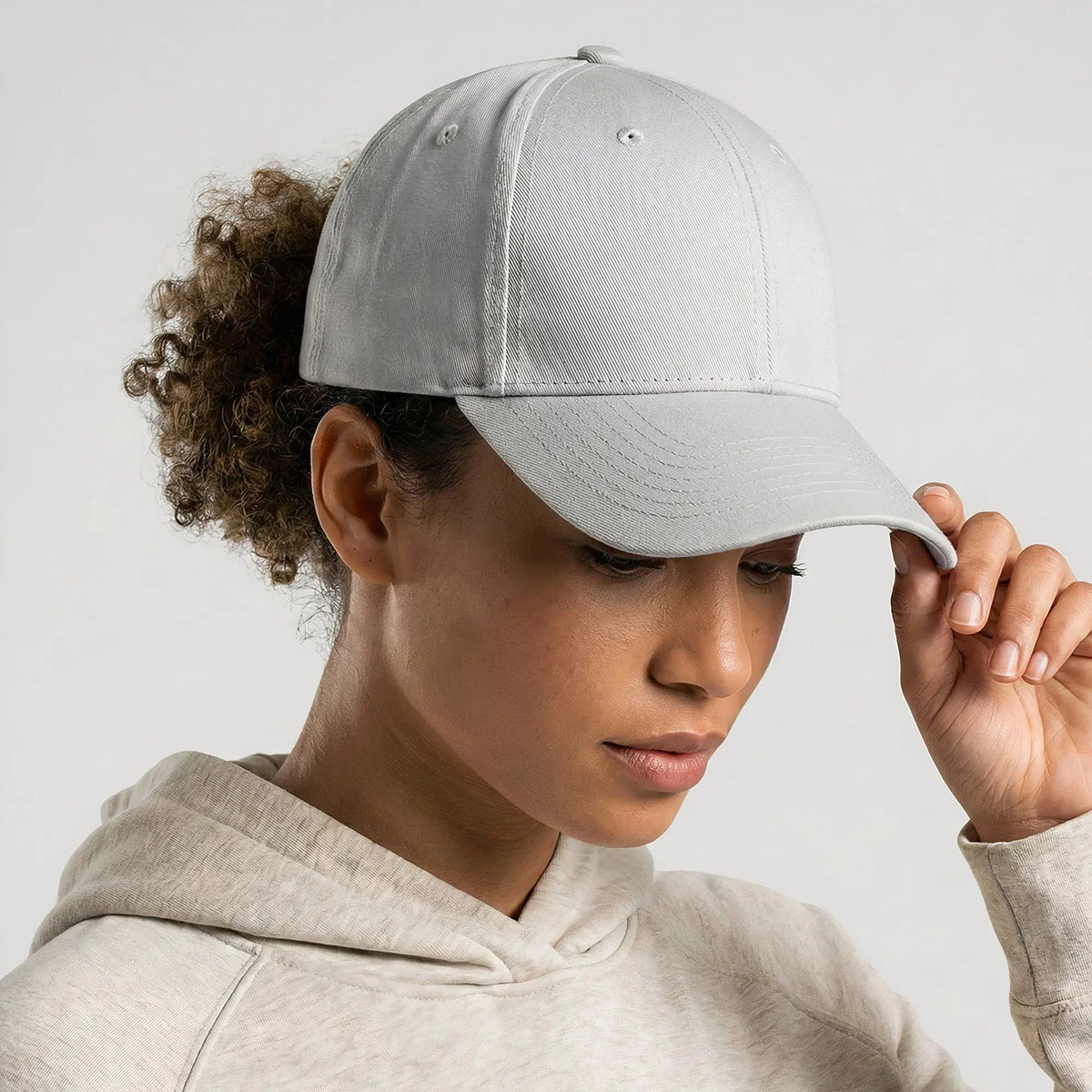 Light Grey Low Profile Baseball Cap