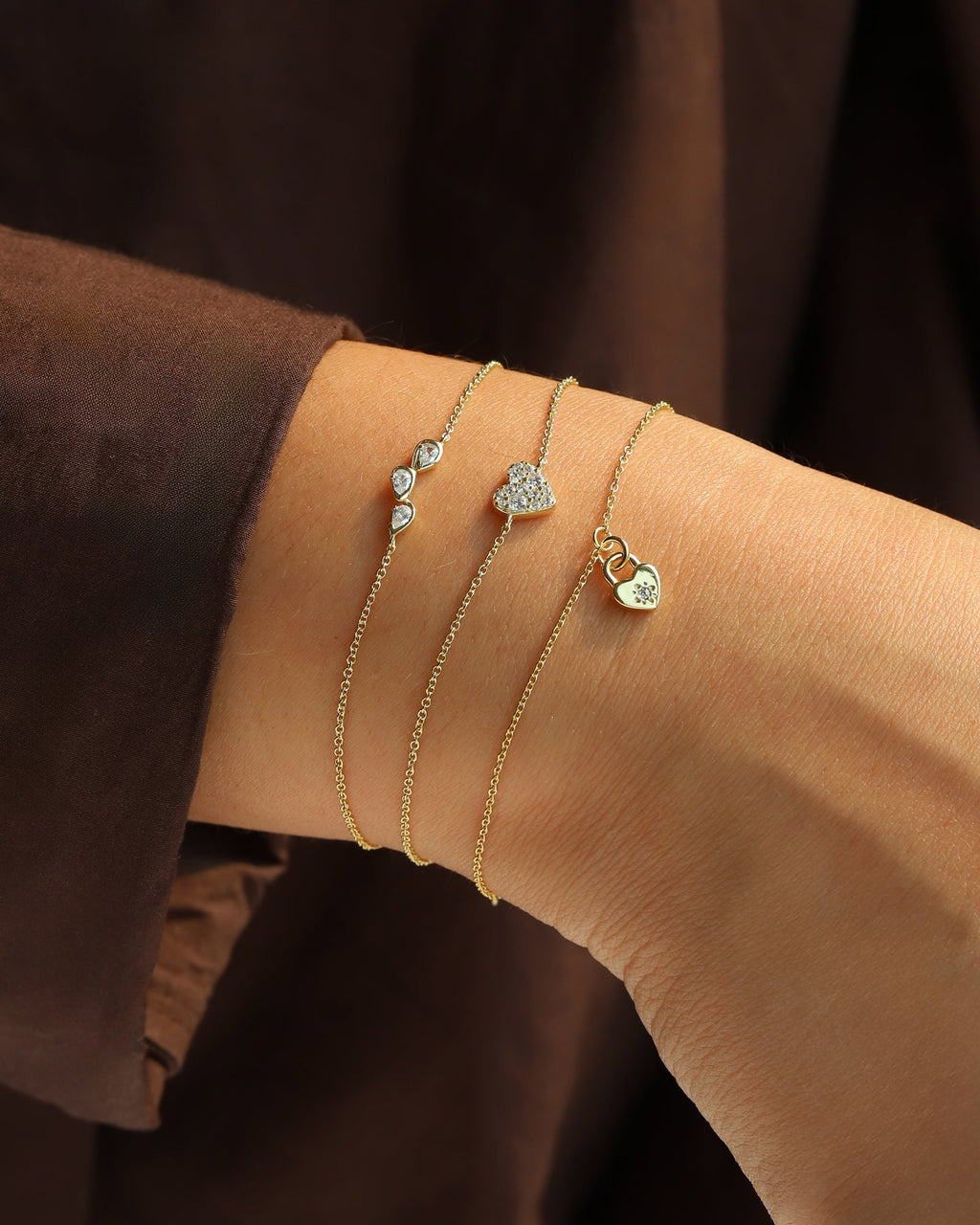 Heart Padlock Bracelet