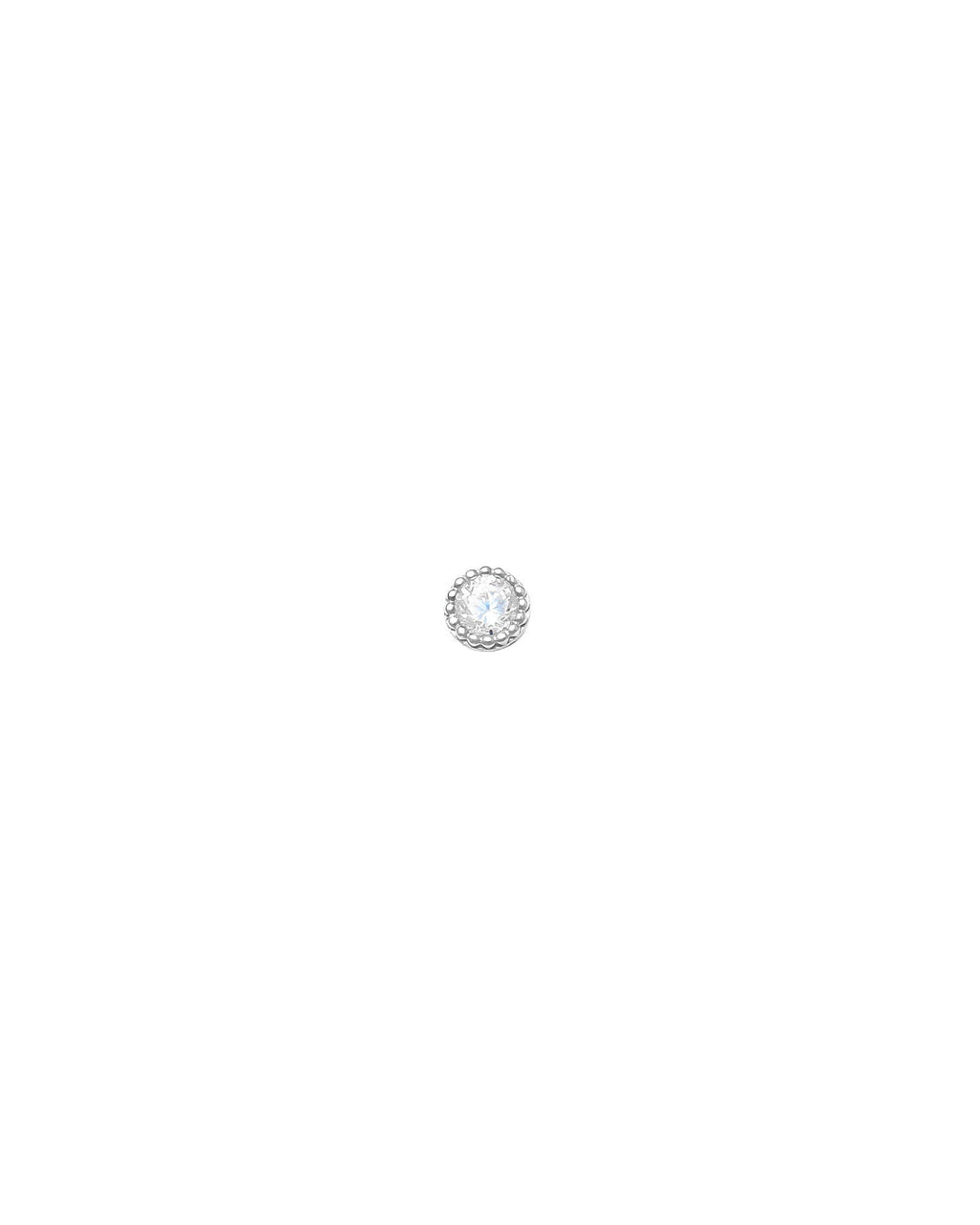 4mm CZ Nose Stud