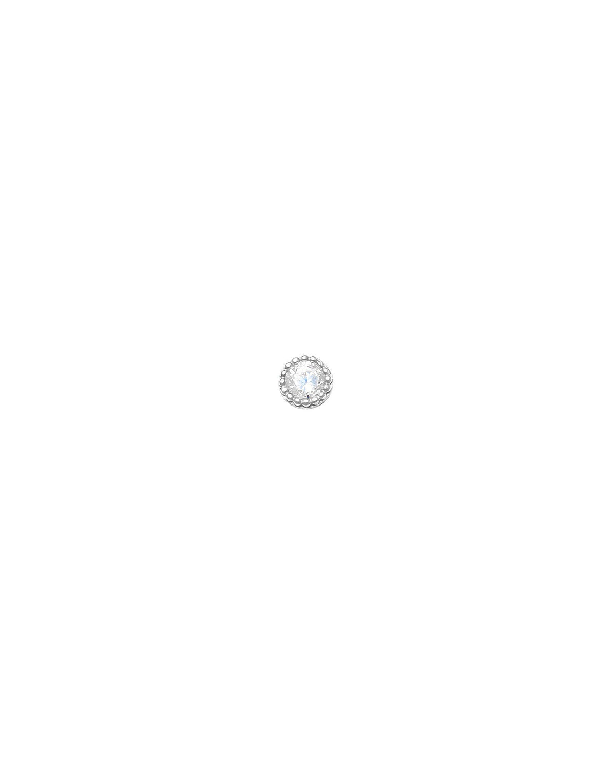 4mm CZ Nose Stud