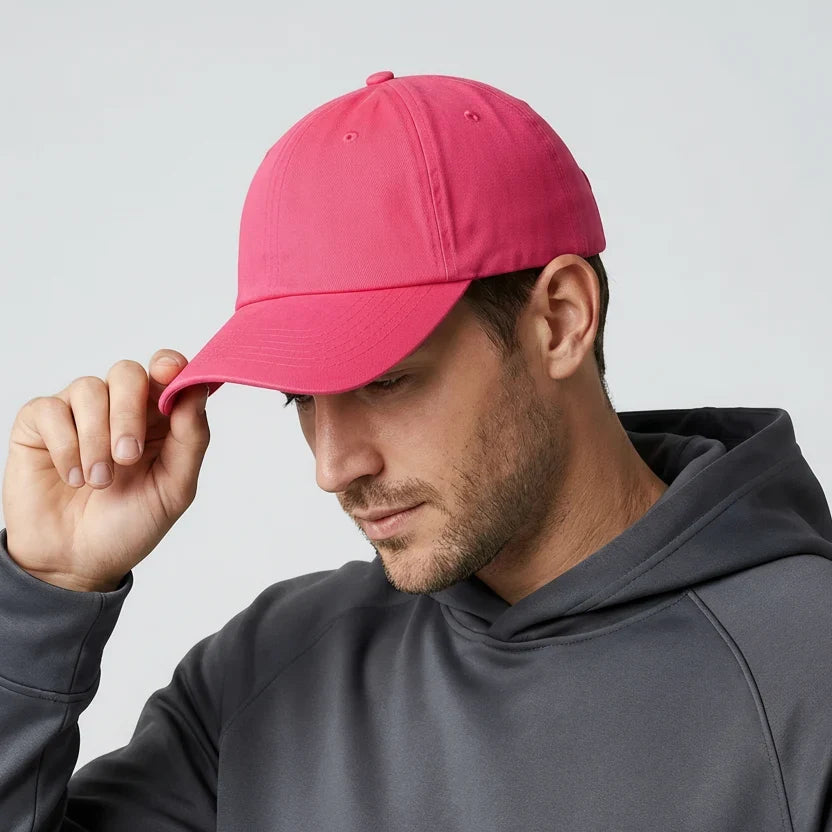 Red Low Profile Baseball Cap