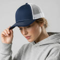 Navy-White Classic 6 Panel Mesh Back
