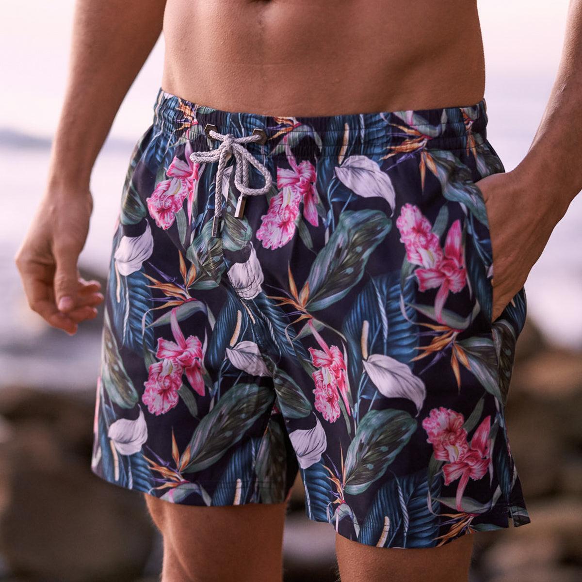 Roscoe Green Mens Swim Trunks