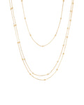 3 Row Ball Station Necklace