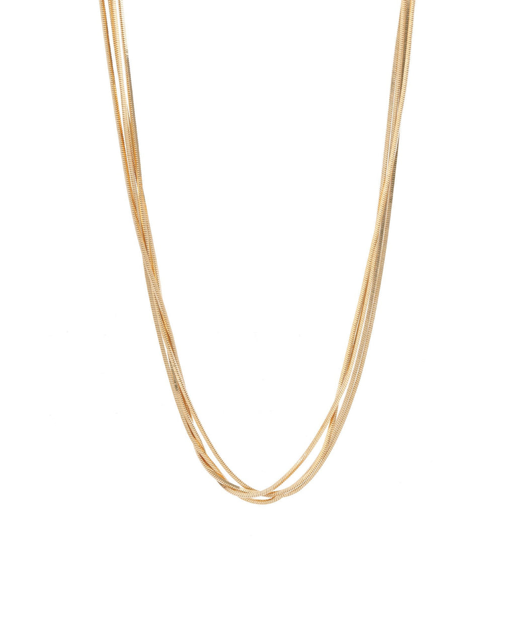 4 Row Snake Chain Necklace
