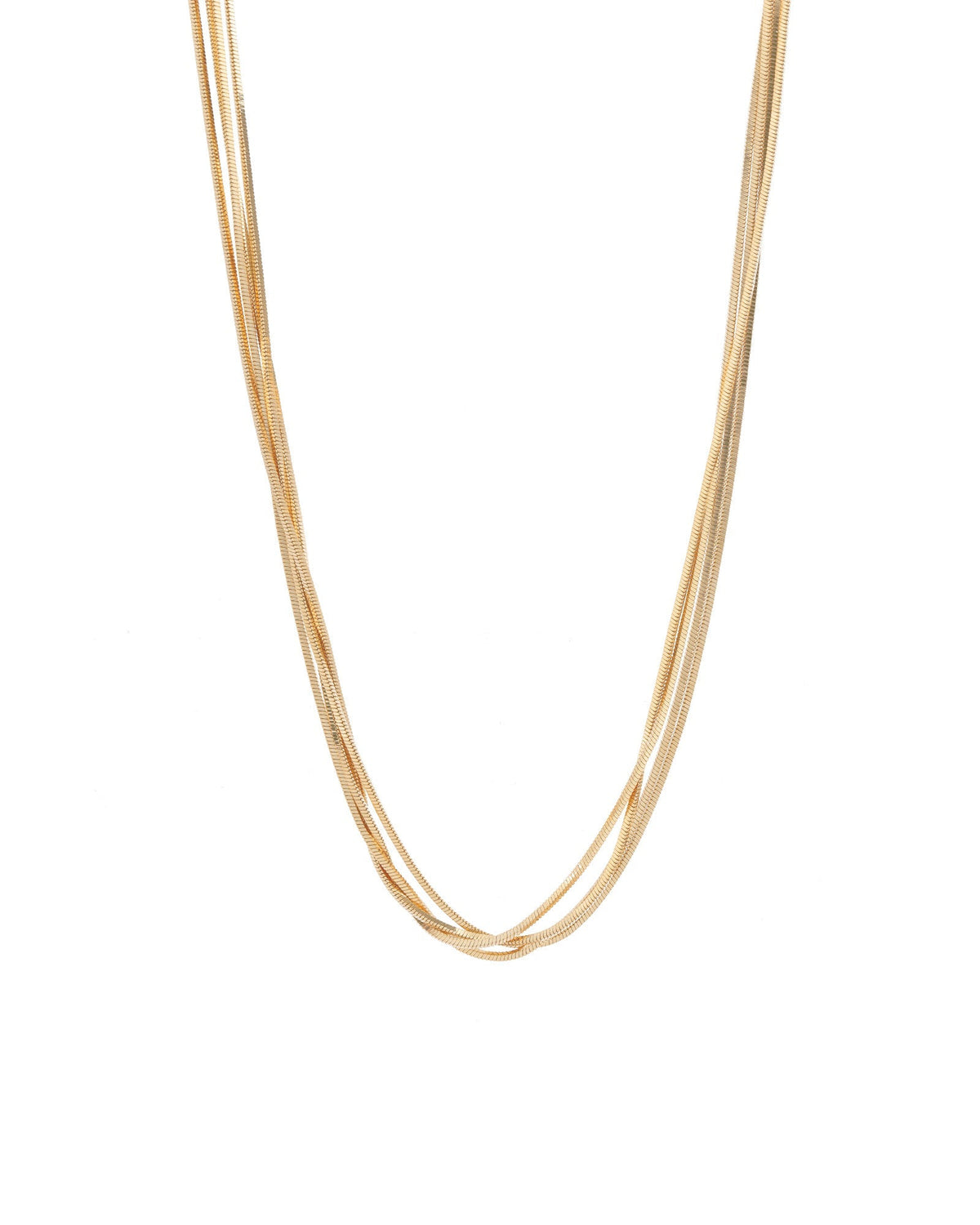 4 Row Snake Chain Necklace