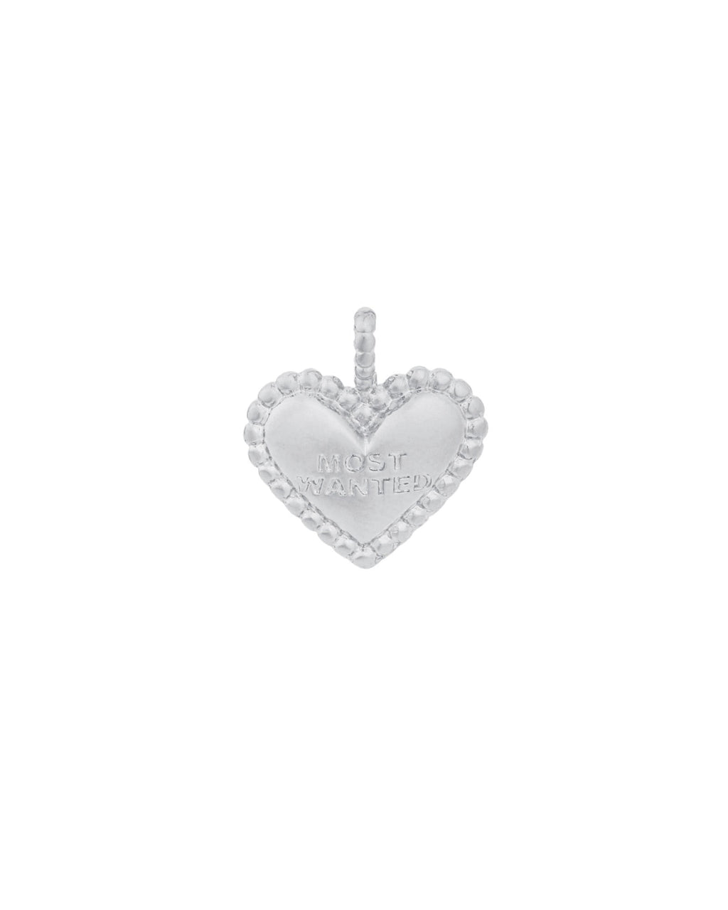 "Most Wanted" Heart Charm