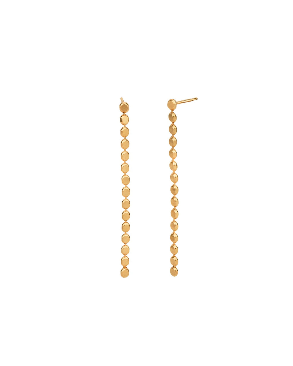 Floating Disc Drop Earrings