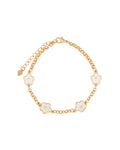 Enamel Flower Charm Bracelet