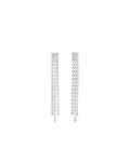 Crystal Fringe Stud Earrings