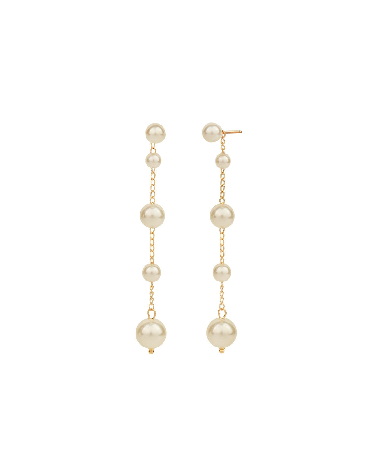 Linked Pearl Drop Ear Jacket