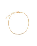 CZ Bezel Snake Chain Anklet