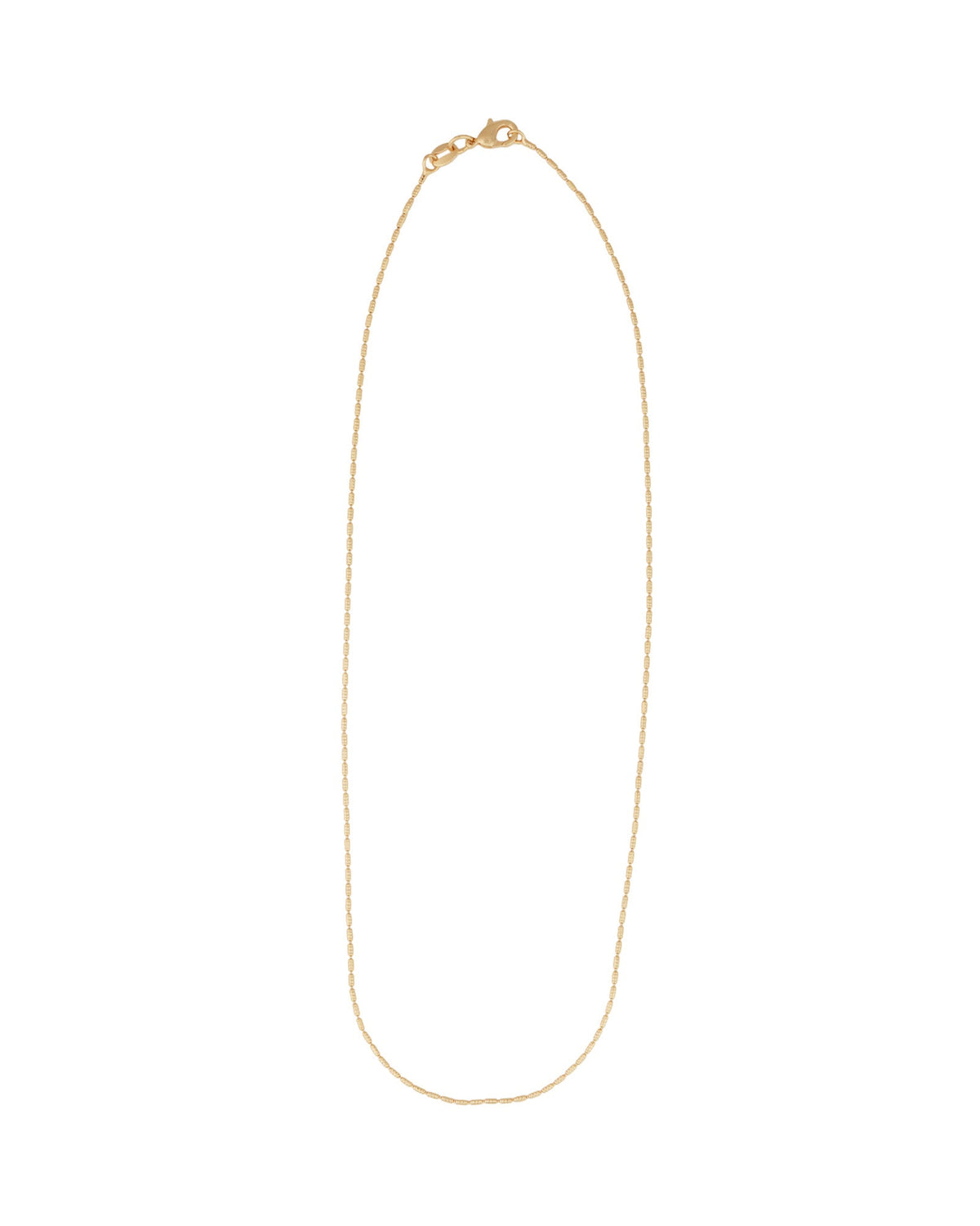 Textured Rice Chain Necklace
