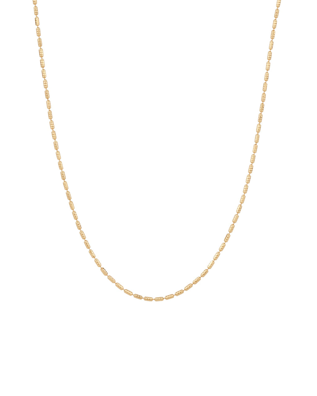 Textured Rice Chain Necklace