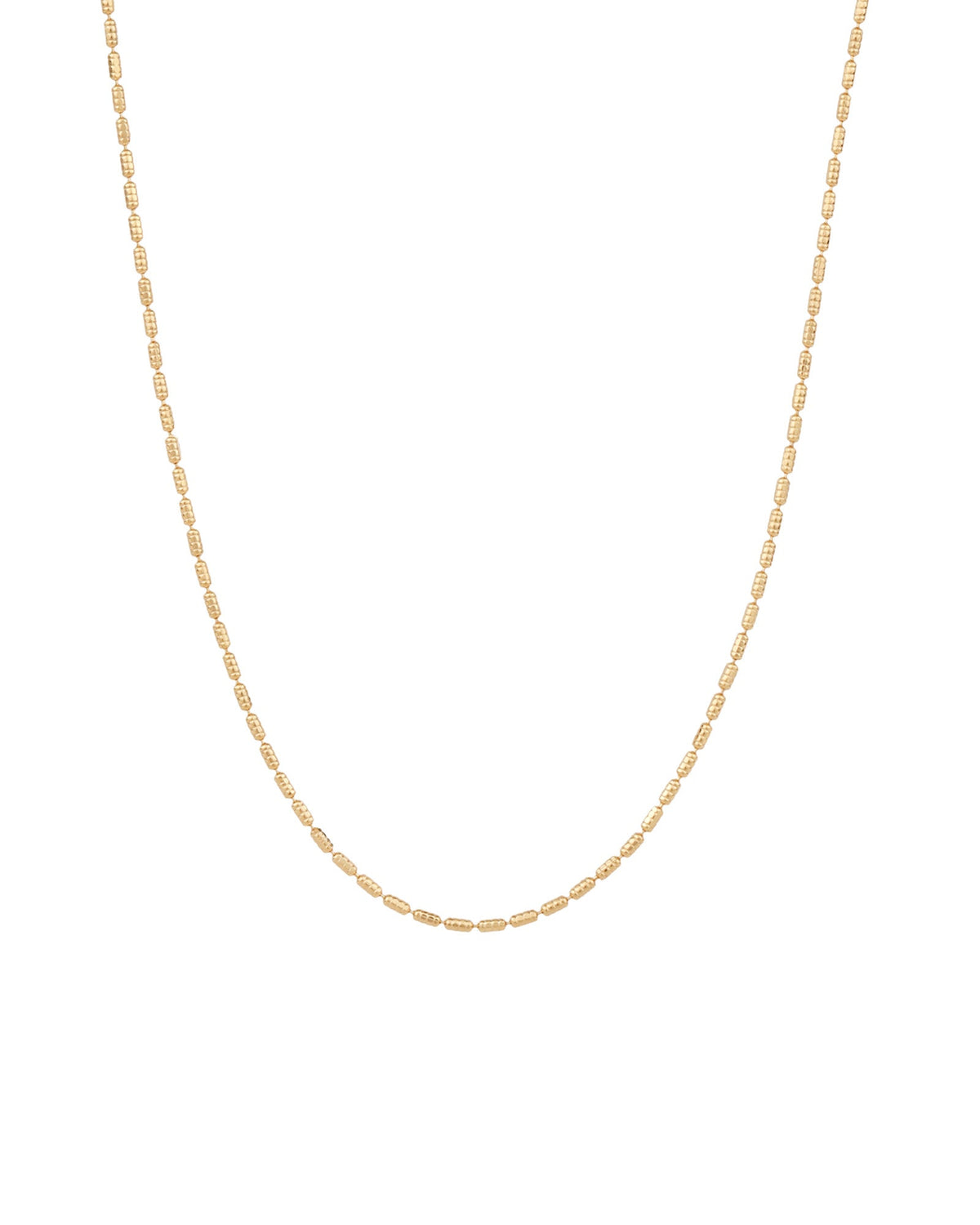 Textured Rice Chain Necklace