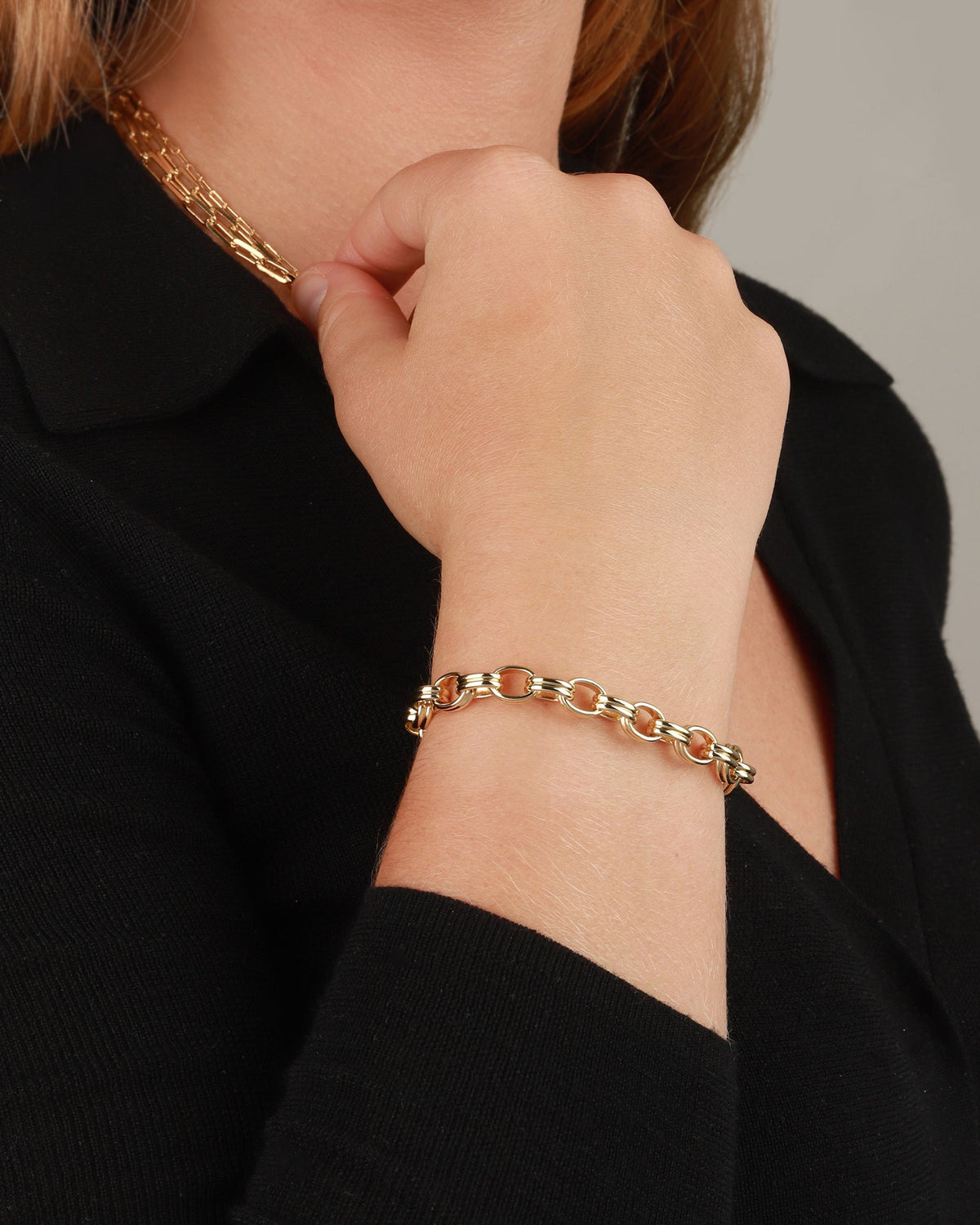 Double Oval Link Bracelet