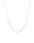 CZ Bezel Box Chain Necklace