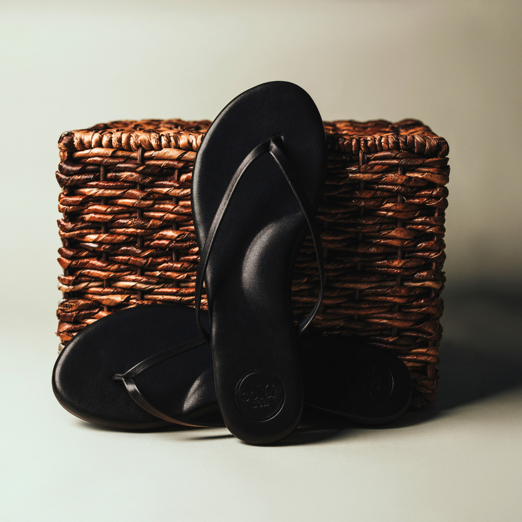 Black Out Indie Sandals