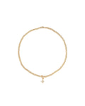 Beaded CZ Star Bracelet | 2mm