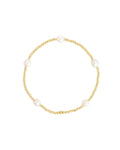 Beaded Station Small Pearl Bracelet | 2mm