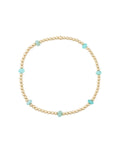 Beaded 7 Stone Bracelet | 2.5mm