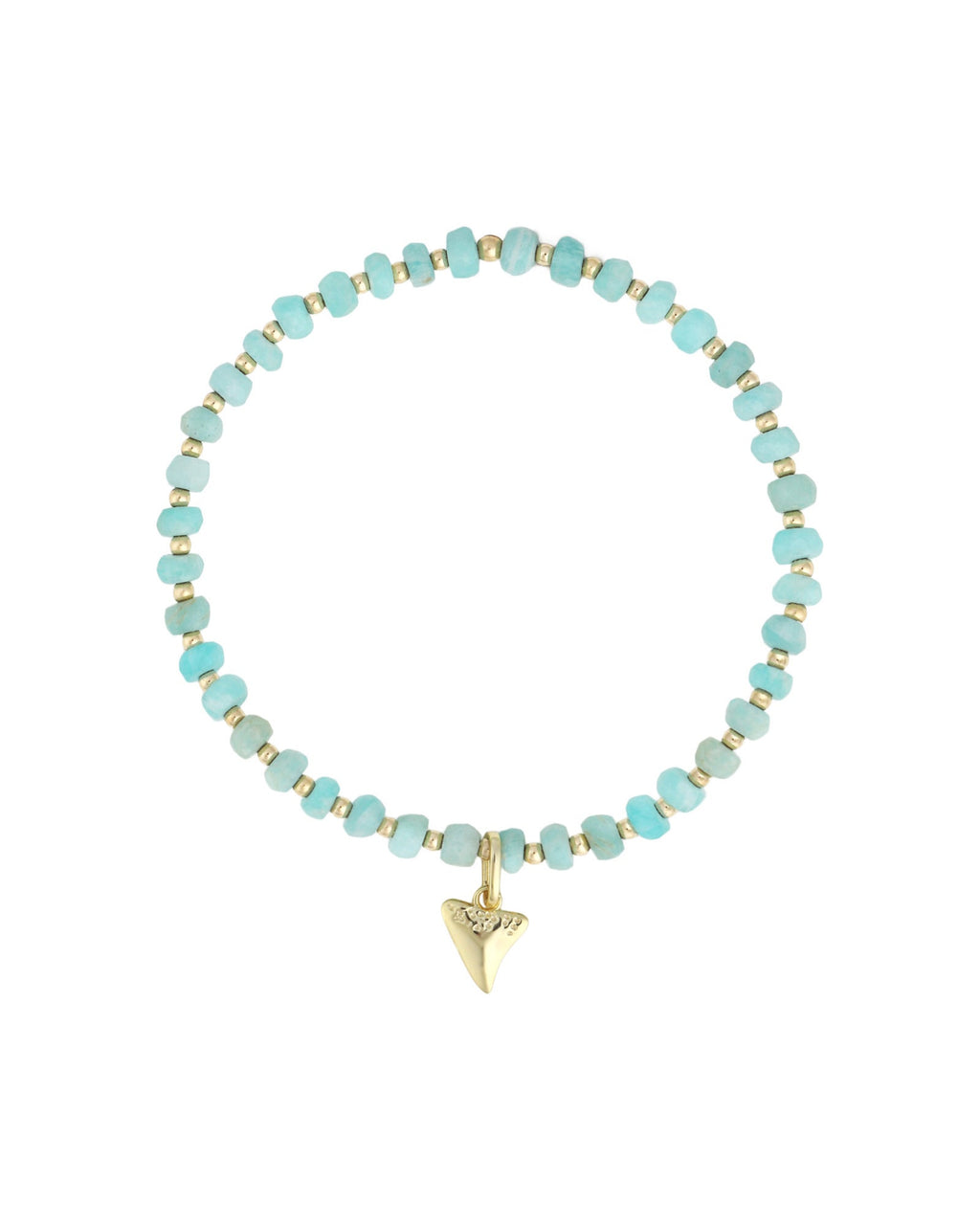 Shark Tooth Charm Beaded Bracelet