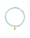 Shark Tooth Charm Beaded Bracelet