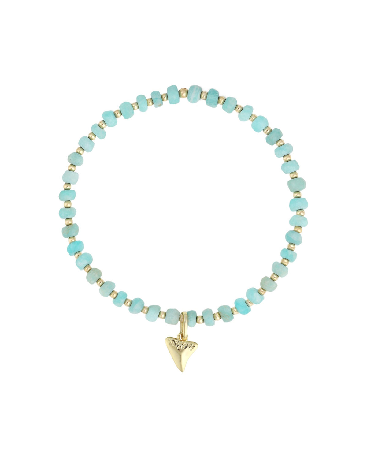 Shark Tooth Charm Beaded Bracelet