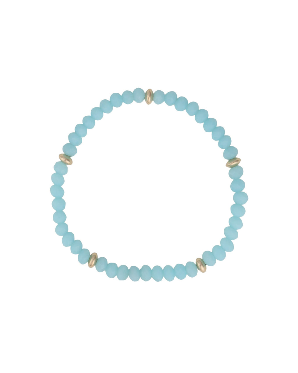 Crystal 5 Saucer Bracelet | 4mm