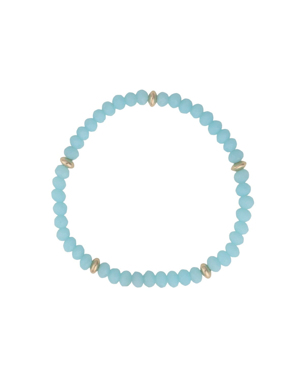 Crystal 5 Saucer Bracelet | 4mm
