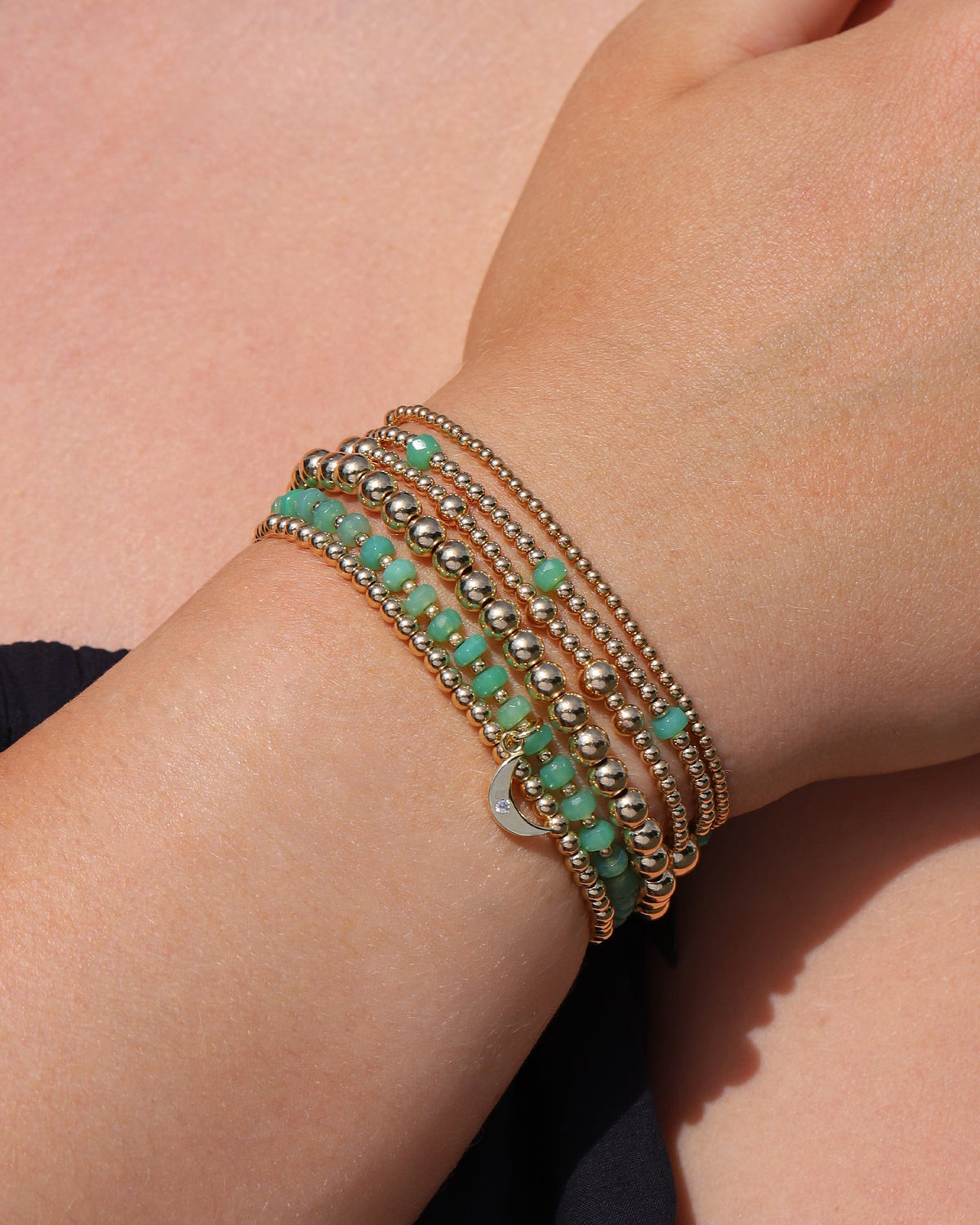 Beaded 7 Stone Bracelet