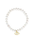 Evil Eye Silverite Beaded Bracelet